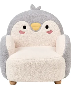 Poltrona per Bambini Pinguino FYN Bouclé Grigio