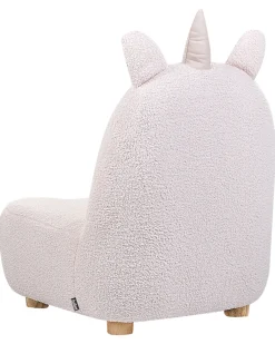 Poltrona per Bambini Unicorno LULEA Bouclé Rosa pastello