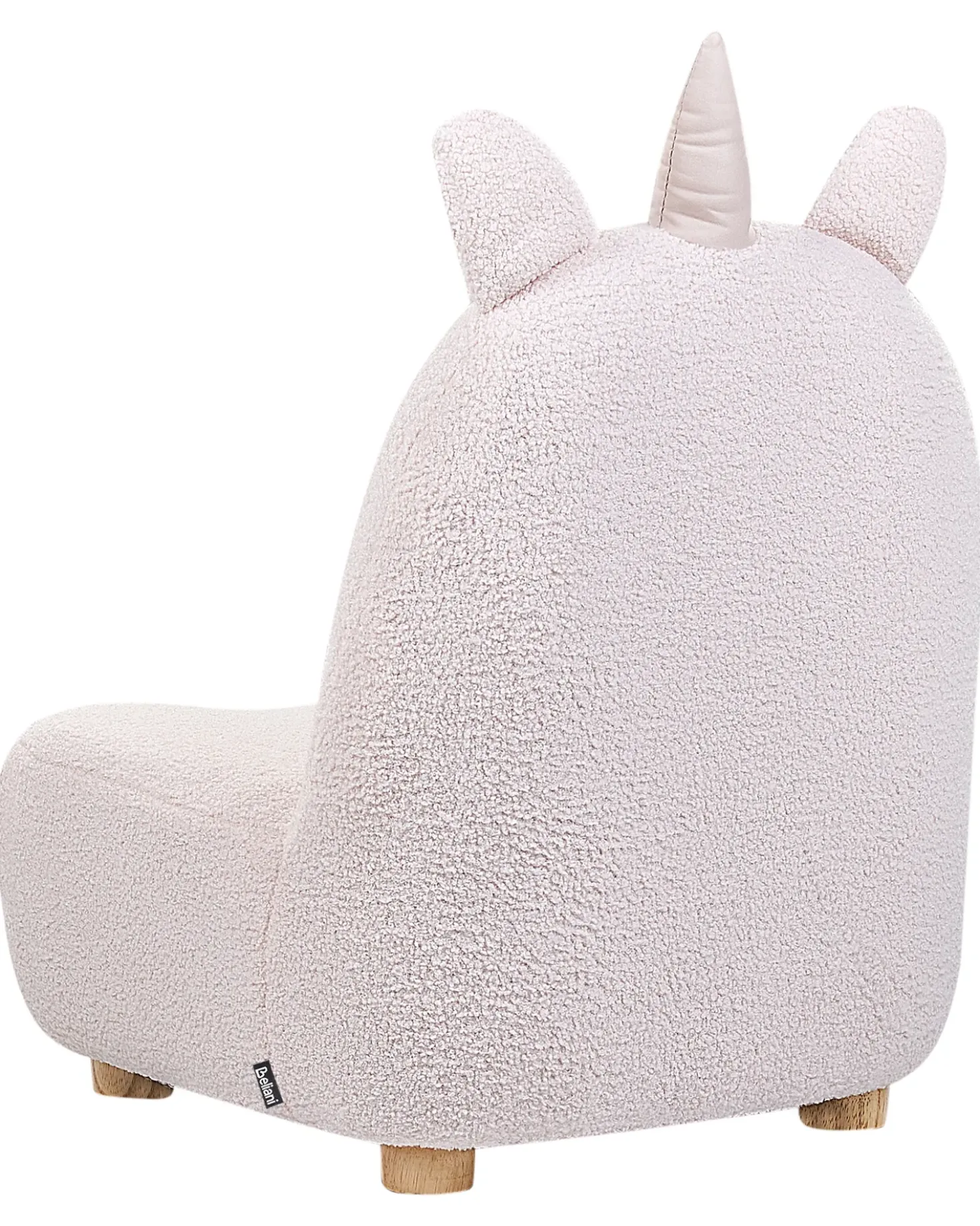 Poltrona per Bambini Unicorno LULEA Bouclé Rosa pastello