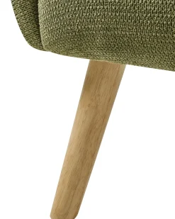 Poltrona PLASSEN Tessuto Verde