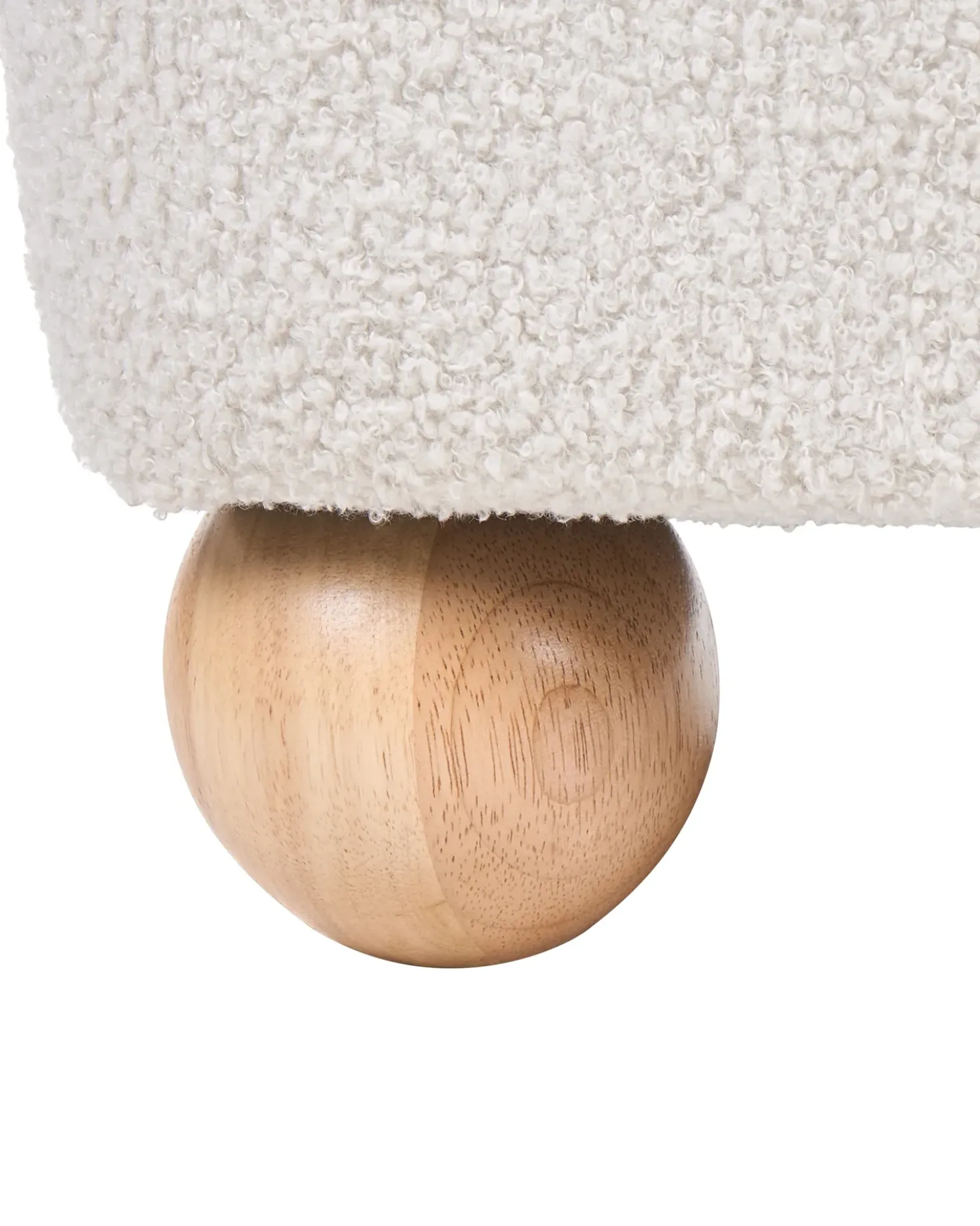 Poltrona RATTVIK Bouclé Bianco sporco