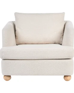 Poltrona RATTVIK Bouclé Bianco sporco