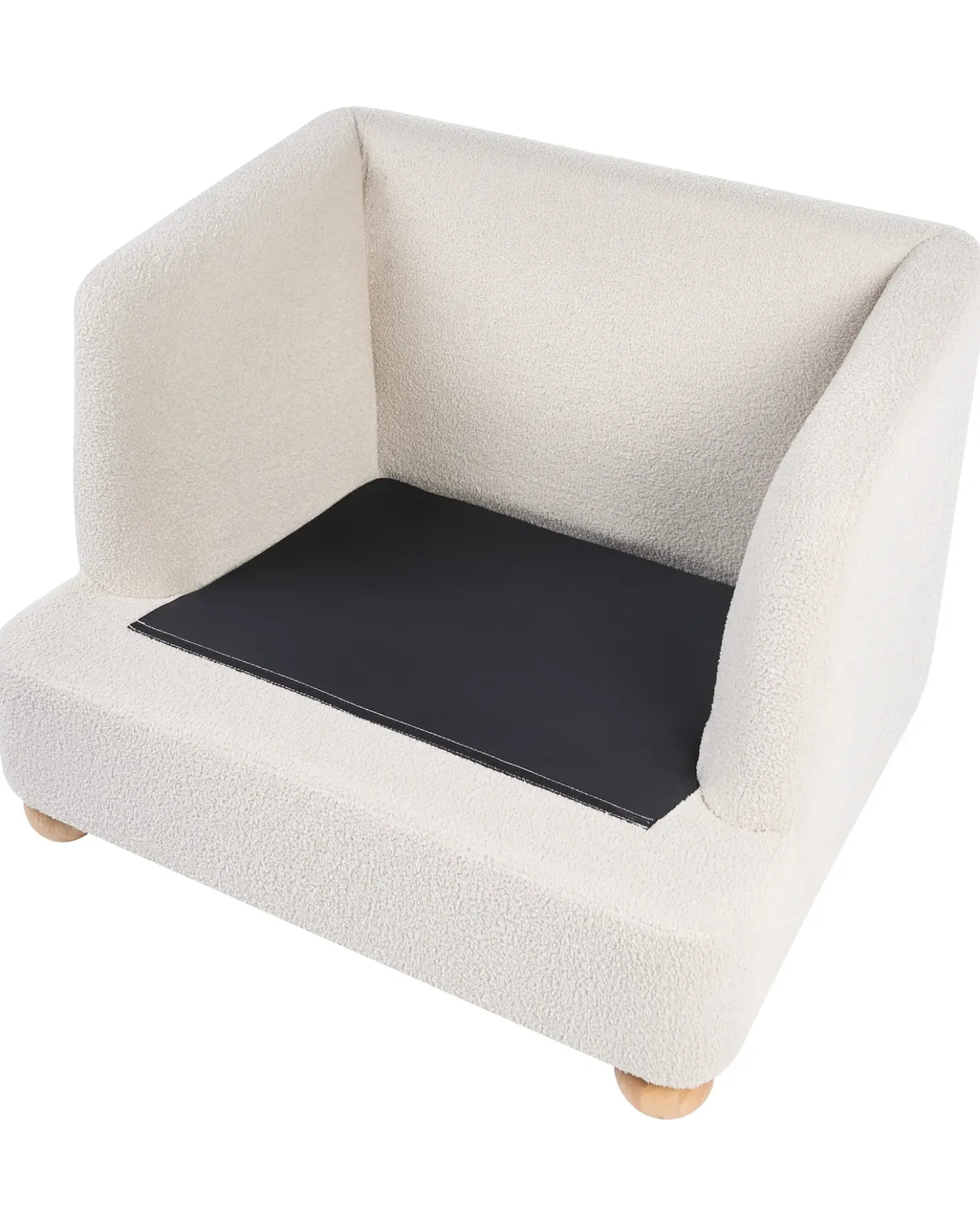 Poltrona RATTVIK Bouclé Bianco sporco