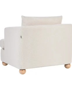 Poltrona RATTVIK Bouclé Bianco sporco