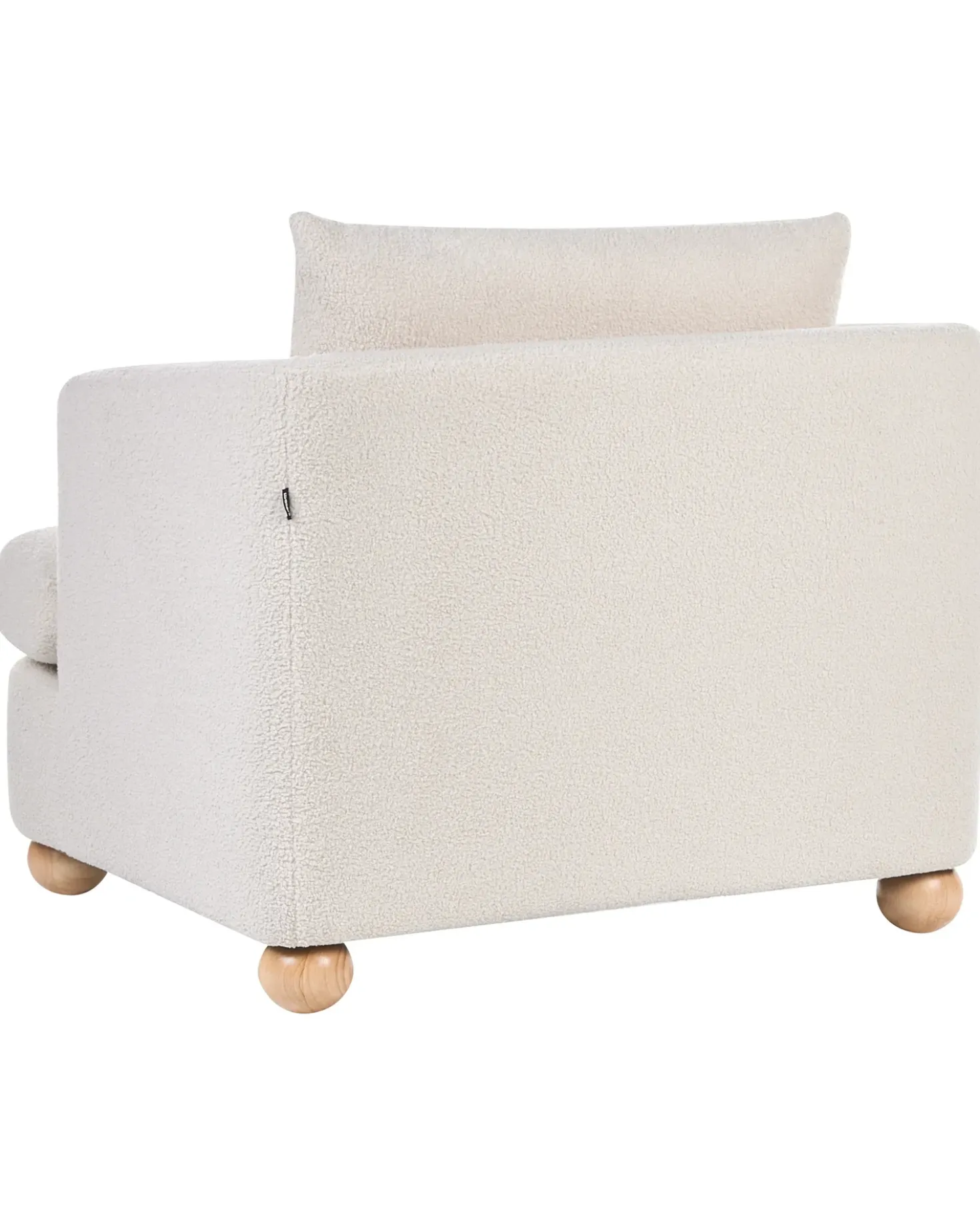 Poltrona RATTVIK Bouclé Bianco sporco