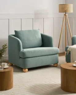 Poltrona RATTVIK Tessuto Verde chiaro