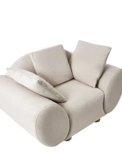 Poltrona RINGEL con cuscini Tessuto Beige chiaro