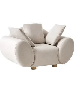 Poltrona RINGEL con cuscini Tessuto Beige chiaro