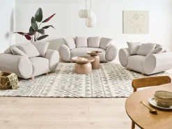 Poltrona RINGEL con cuscini Tessuto Beige chiaro