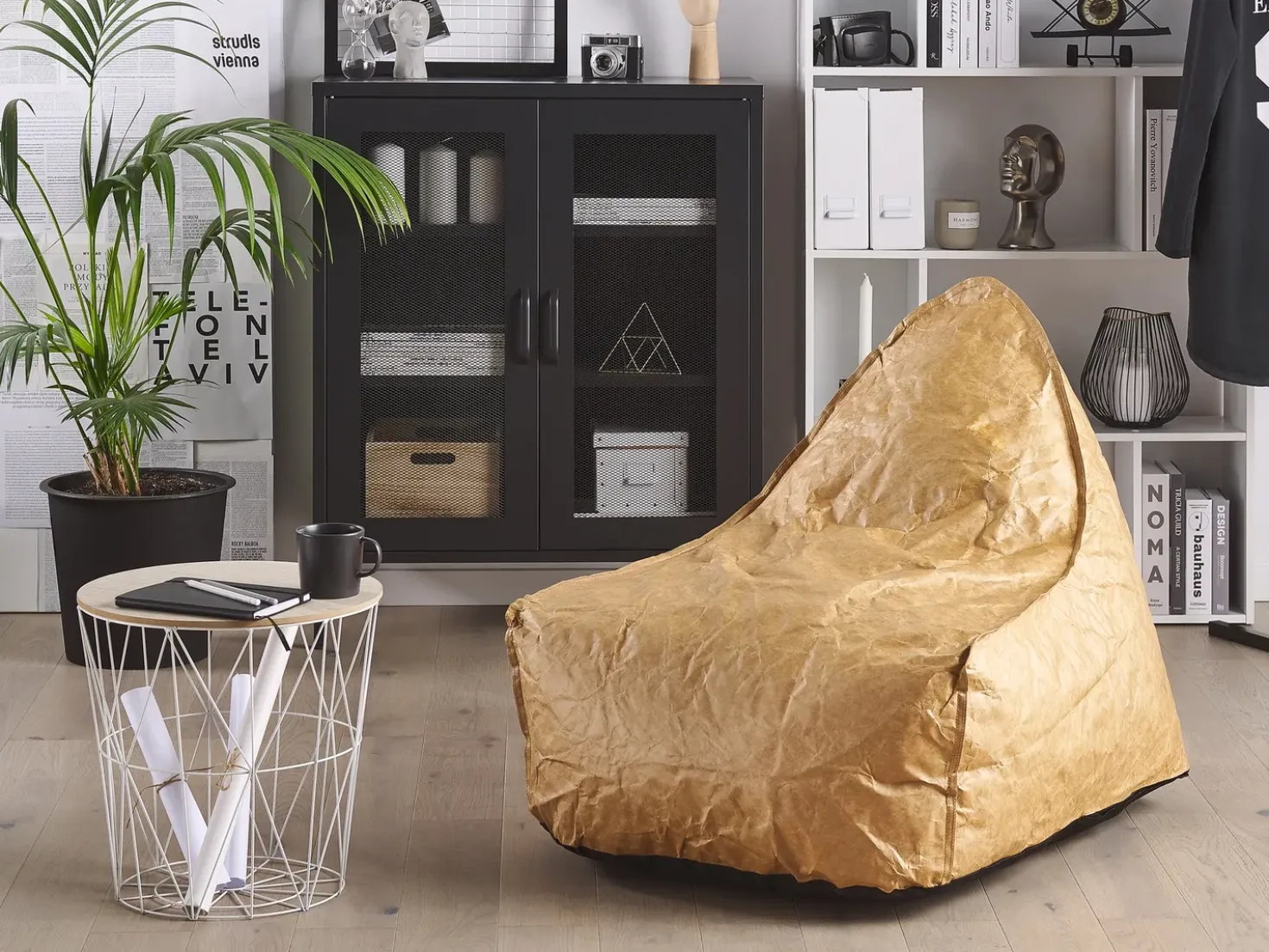 Poltrona sacco 200 L DROP 63 cm 75 cm Marrone dorato