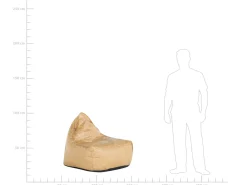 Poltrona sacco 200 L DROP 63 cm 75 cm Marrone dorato