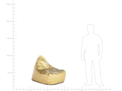 Poltrona sacco 200 L DROP 63 cm 75 cm Oro