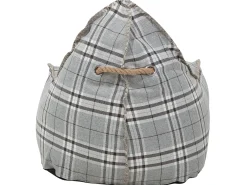 Poltrona sacco 200 L DROP LINEN 63 cm 75 cm Grigio