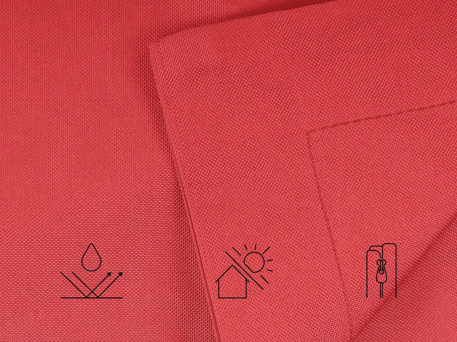 Poltrona sacco 300 L FUZZY 140 cm 180 cm Rosso