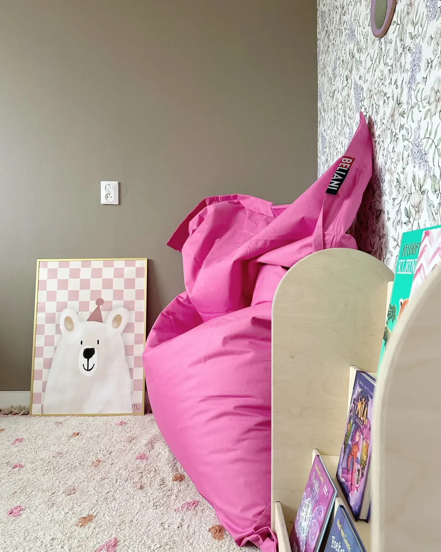 Poltrona sacco 300 L FUZZY 140 cm 180 cm Fucsia