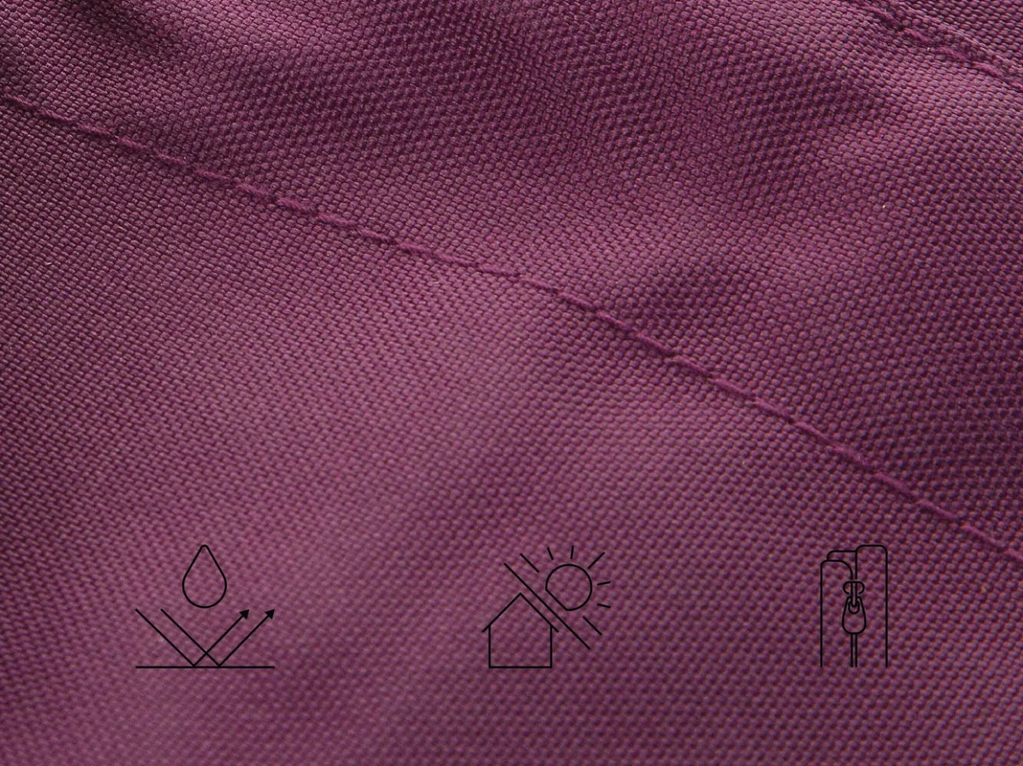 Poltrona sacco 300 L FUZZY 140 cm 180 cm Viola