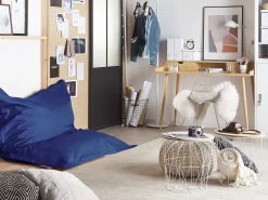 Poltrona sacco 300 L FUZZY 180 cm 140 cm Blu scuro