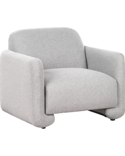 Poltrona SALAND Tessuto Grigio
