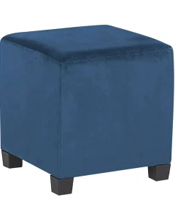Poltrona SANDSET con poggiapiedi Velluto Blu scuro
