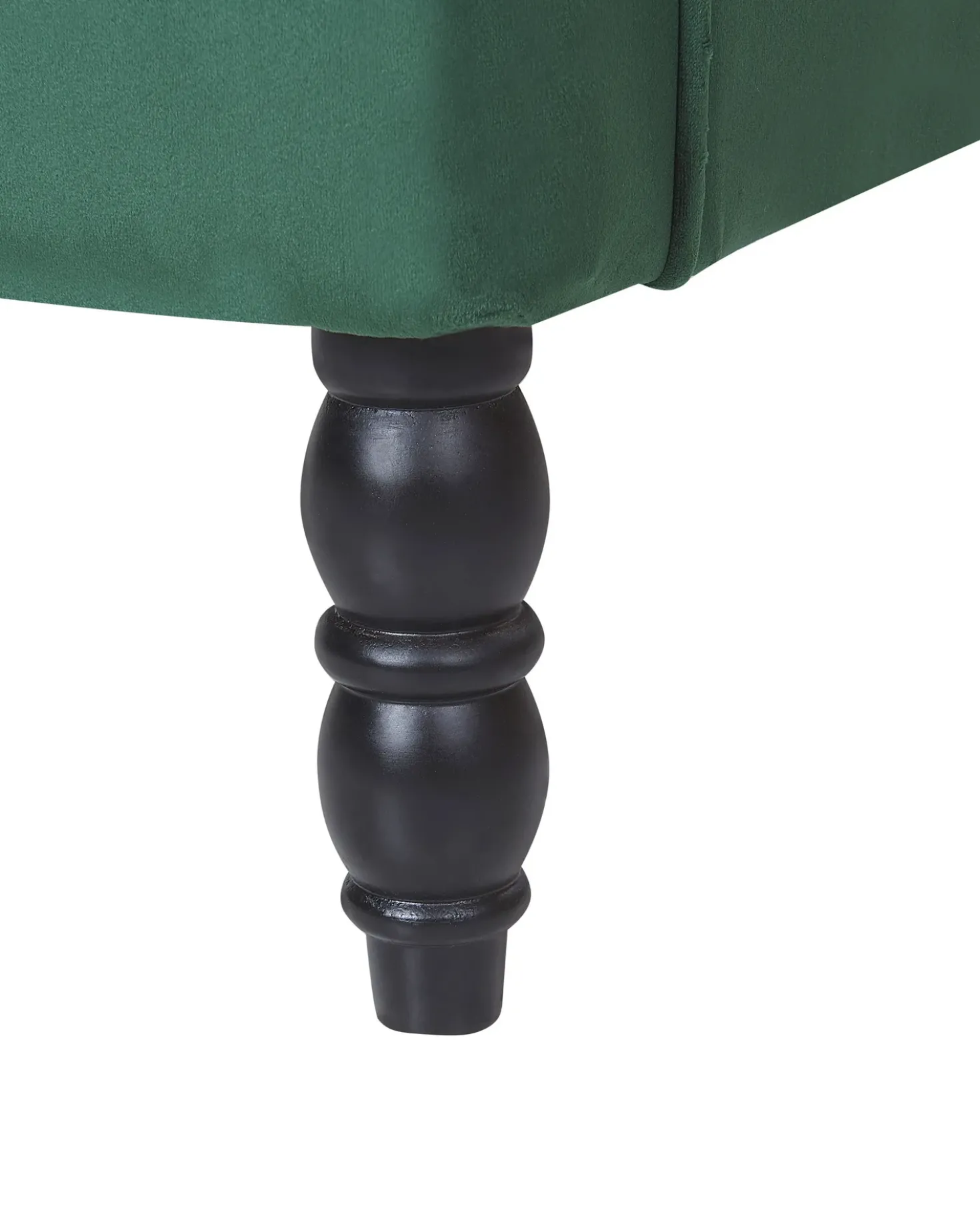 Poltrona SANDSET con poggiapiedi Velluto Verde scuro