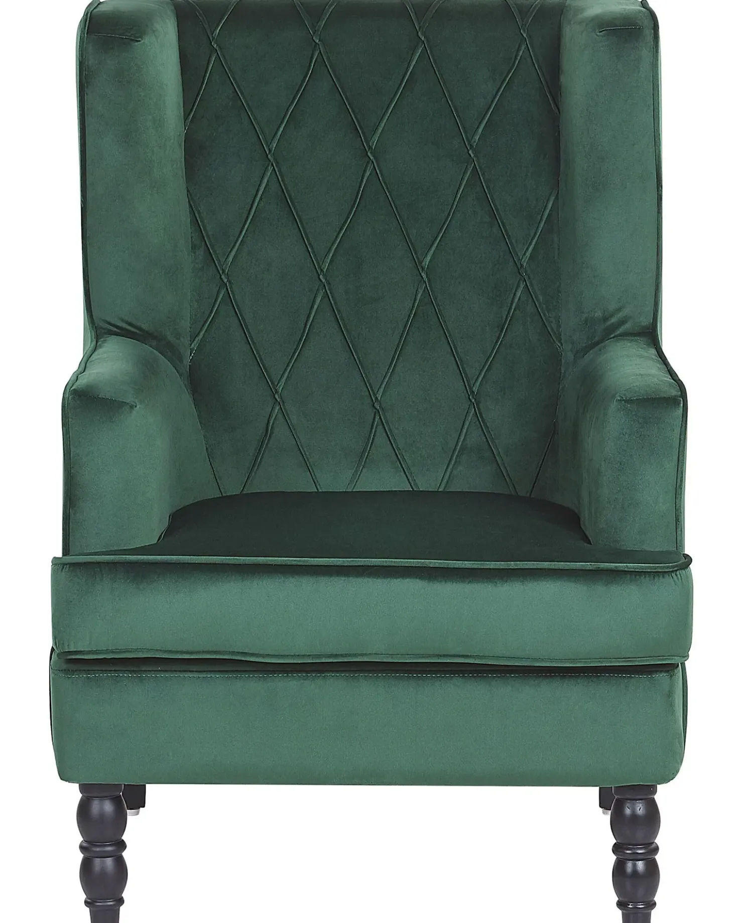 Poltrona SANDSET con poggiapiedi Velluto Verde scuro