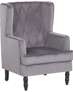Poltrona SANDSET Velluto Grigio