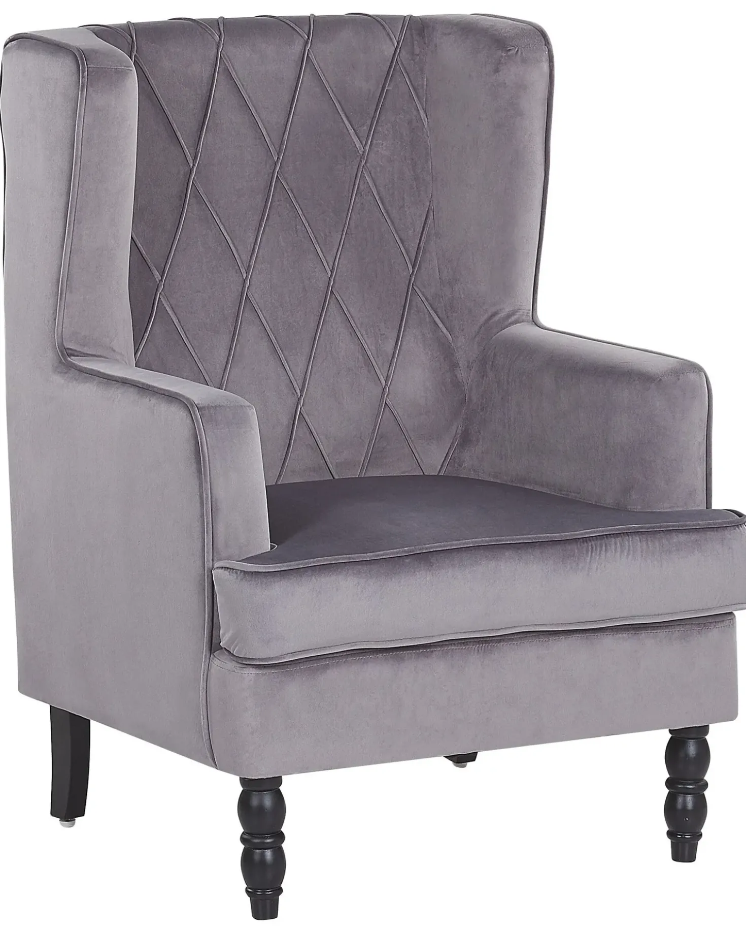 Poltrona SANDSET Velluto Grigio