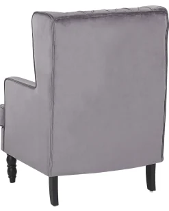 Poltrona SANDSET Velluto Grigio