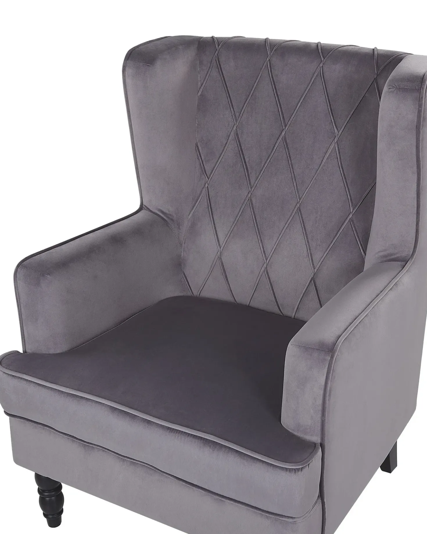 Poltrona SANDSET Velluto Grigio