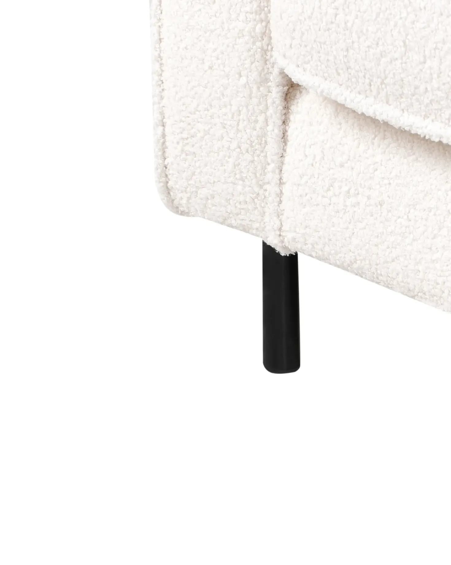 Poltrona SAVALEN Bouclé Bianco