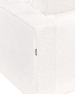 Poltrona SAVALEN Bouclé Bianco