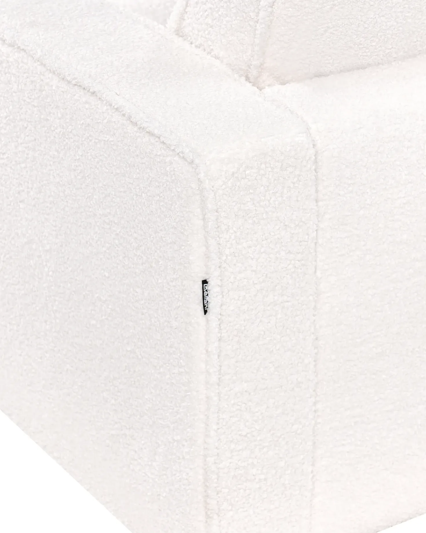 Poltrona SAVALEN Bouclé Bianco