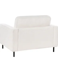 Poltrona SAVALEN Bouclé Bianco