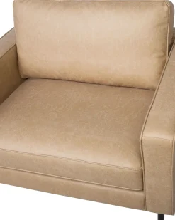 Poltrona SAVALEN Pelle sintetica Beige