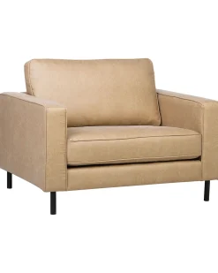 Poltrona SAVALEN Pelle sintetica Beige