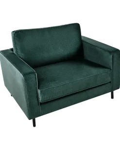 Poltrona SAVALEN Velluto Verde scuro