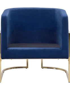 Poltrona SIRKKA Velluto Blu scuro