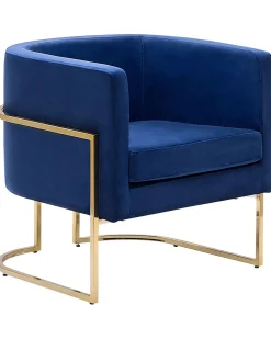 Poltrona SIRKKA Velluto Blu scuro
