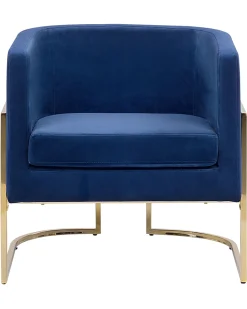 Poltrona SIRKKA Velluto Blu scuro