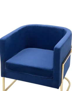 Poltrona SIRKKA Velluto Blu scuro