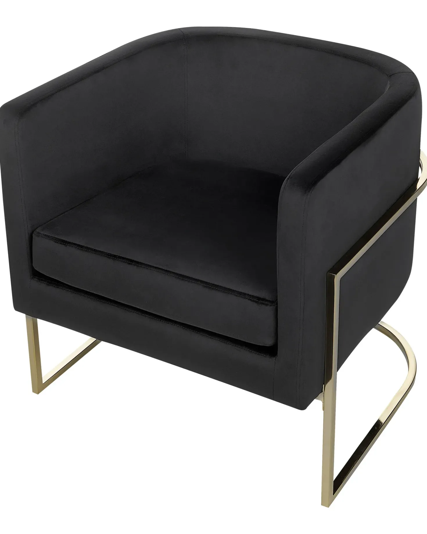 Poltrona SIRKKA Velluto Nero