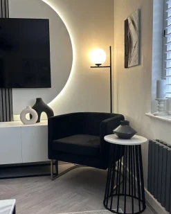 Poltrona SIRKKA Velluto Nero