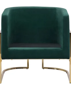 Poltrona SIRKKA Velluto Verde scuro