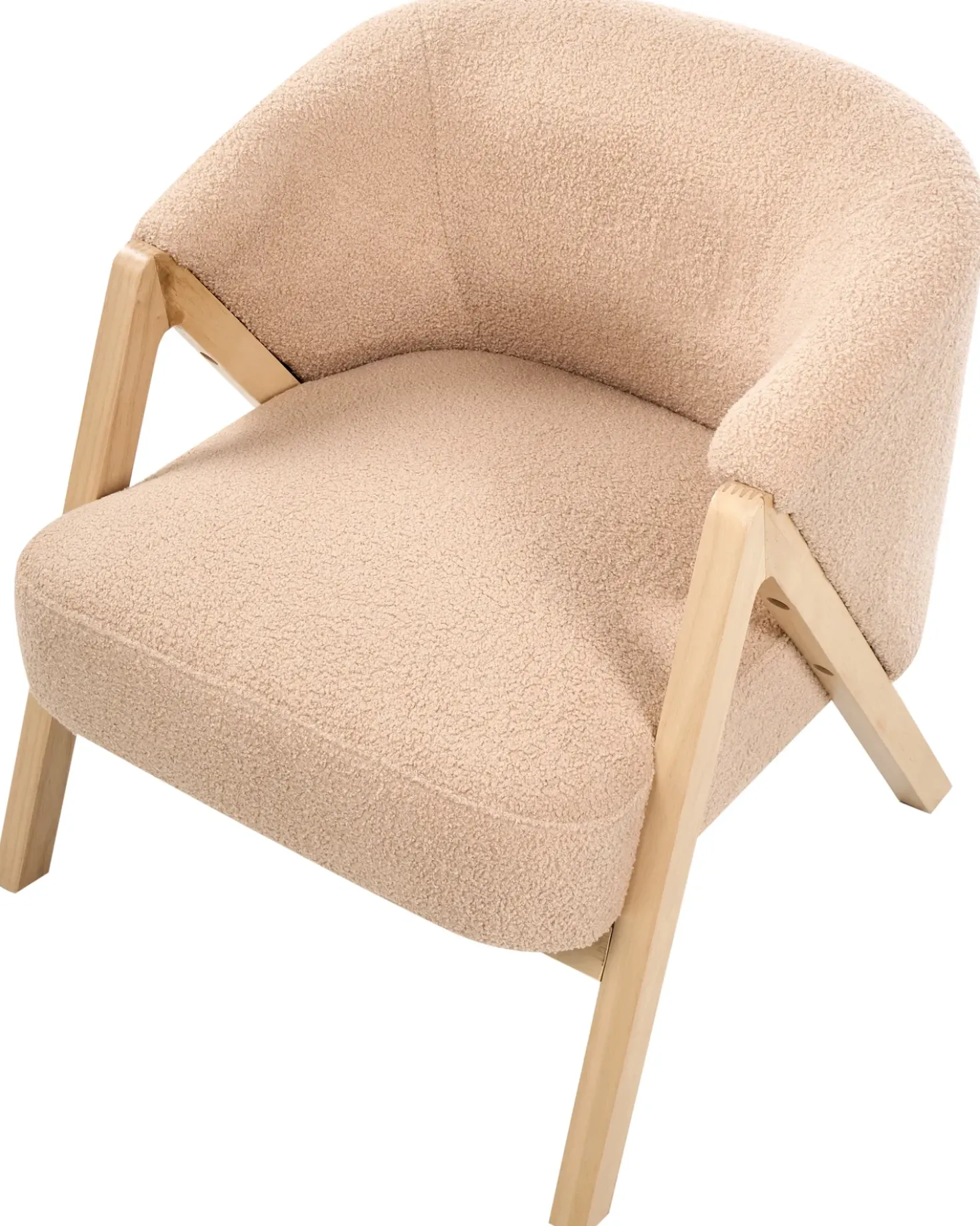 Poltrona SKEI Bouclé Beige