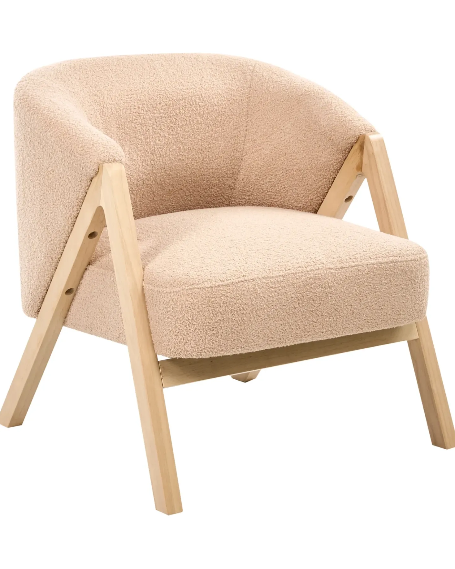 Poltrona SKEI Bouclé Beige