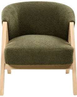 Poltrona SKEI Bouclé Verde scuro