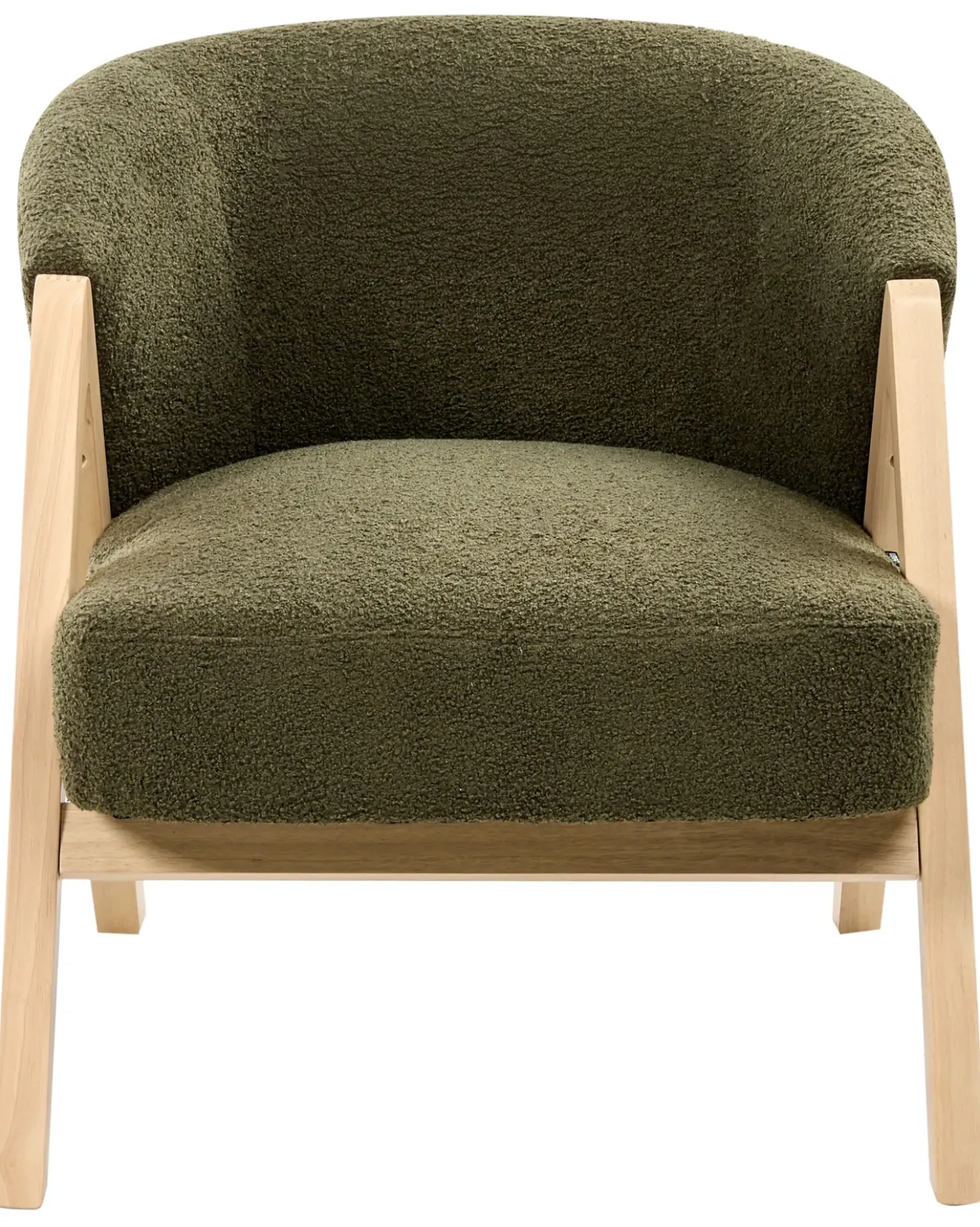 Poltrona SKEI Bouclé Verde scuro