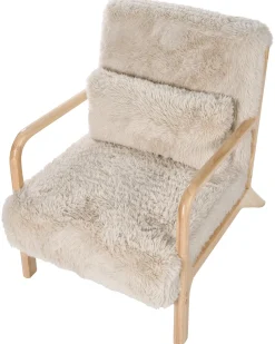 Poltrona SKOVDE Finta pelliccia Beige chiaro