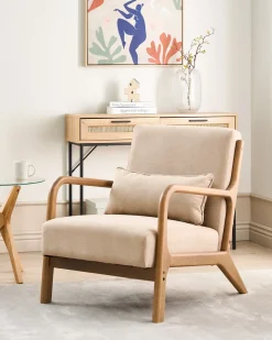 Poltrona SKOVDE Tessuto Beige