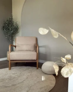 Poltrona SKOVDE Tessuto Beige